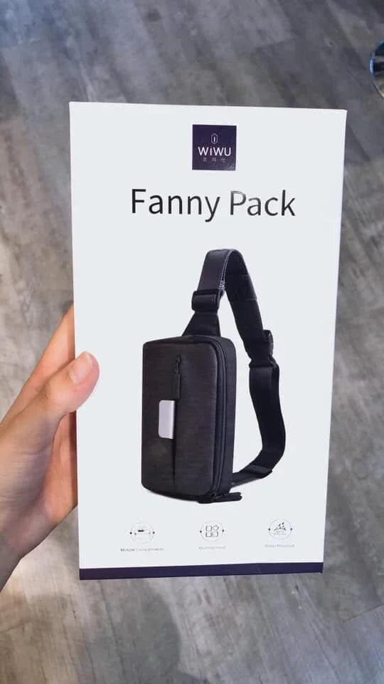 Wiwu Funny Pack Shoulder & Waist Pouch - Gray - Tashqila Wiwu Funny Pack Shoulder & Waist Pouch - Gray - Tashqila